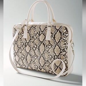 NWT - WHBM - beautiful python print computer bag or tote! 👜 🤩